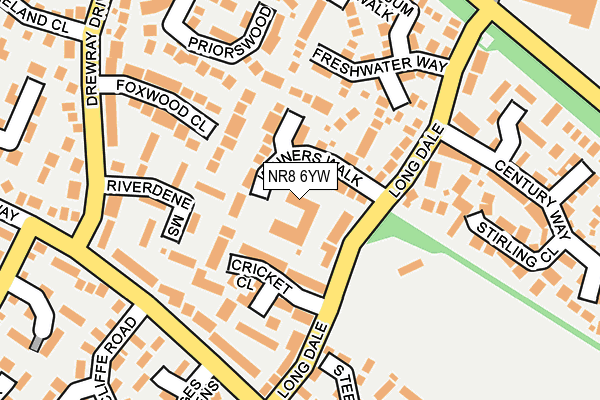 NR8 6YW map - OS OpenMap – Local (Ordnance Survey)