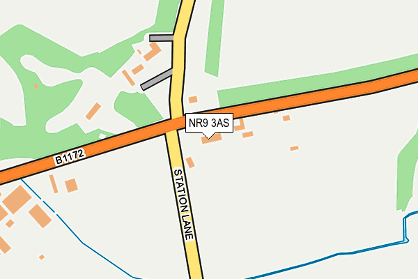 NR9 3AS map - OS OpenMap – Local (Ordnance Survey)