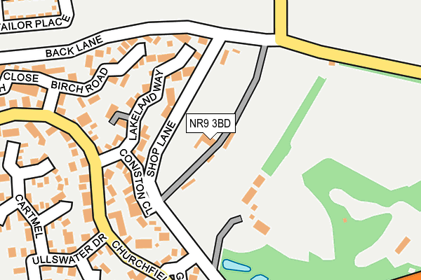 NR9 3BD map - OS OpenMap – Local (Ordnance Survey)