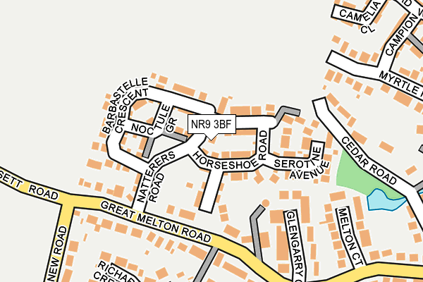 NR9 3BF map - OS OpenMap – Local (Ordnance Survey)