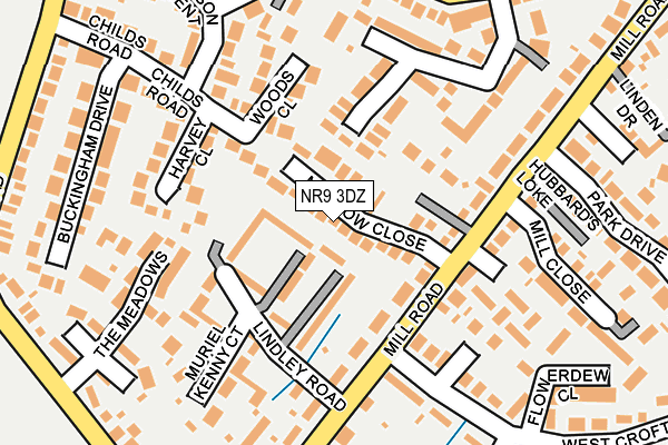NR9 3DZ map - OS OpenMap – Local (Ordnance Survey)