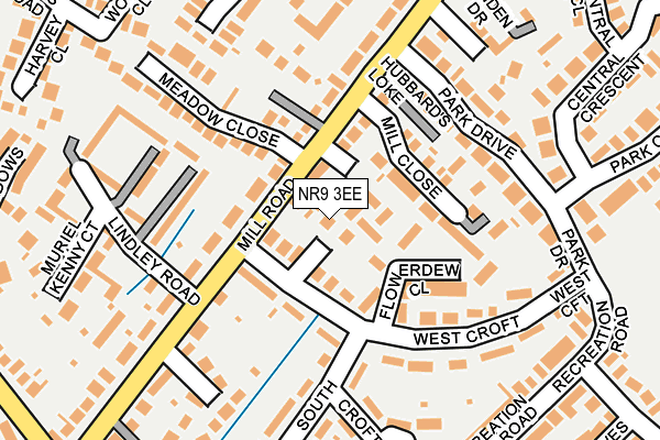 NR9 3EE map - OS OpenMap – Local (Ordnance Survey)