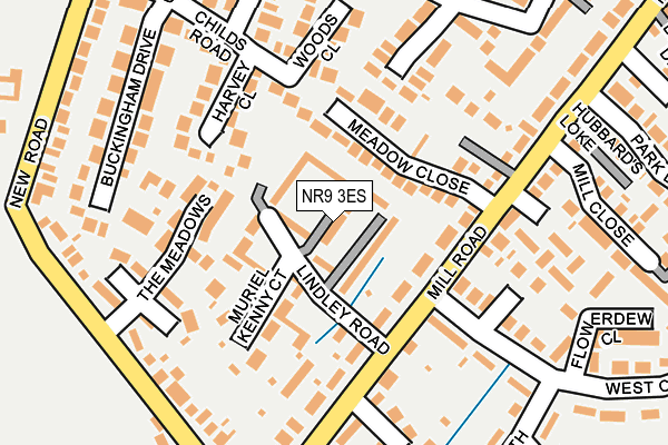 NR9 3ES map - OS OpenMap – Local (Ordnance Survey)