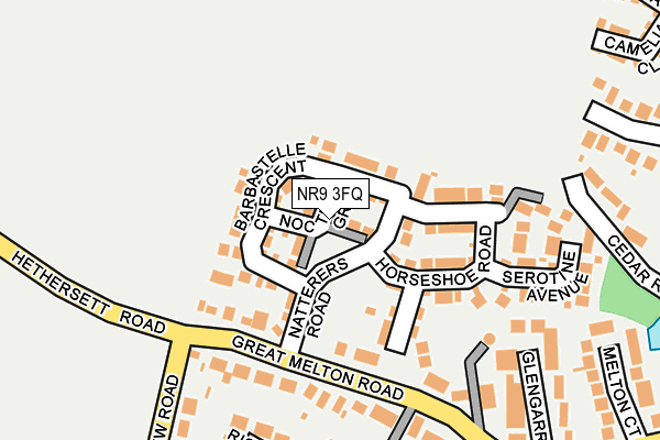 NR9 3FQ map - OS OpenMap – Local (Ordnance Survey)
