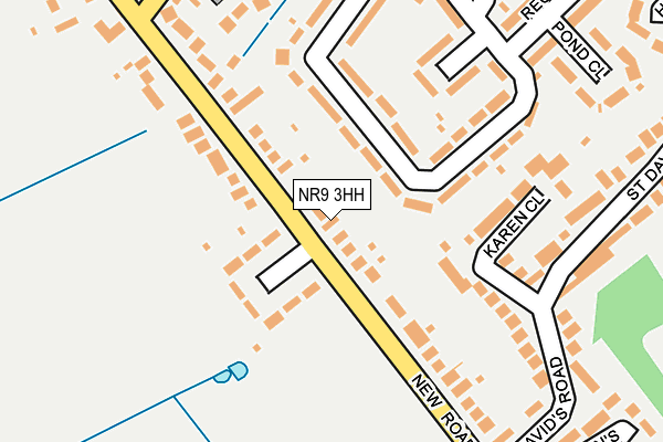 NR9 3HH map - OS OpenMap – Local (Ordnance Survey)