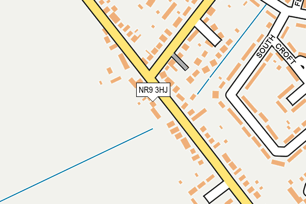NR9 3HJ map - OS OpenMap – Local (Ordnance Survey)