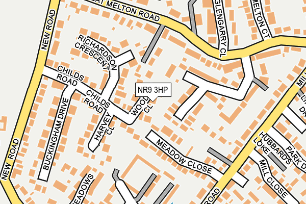 NR9 3HP map - OS OpenMap – Local (Ordnance Survey)