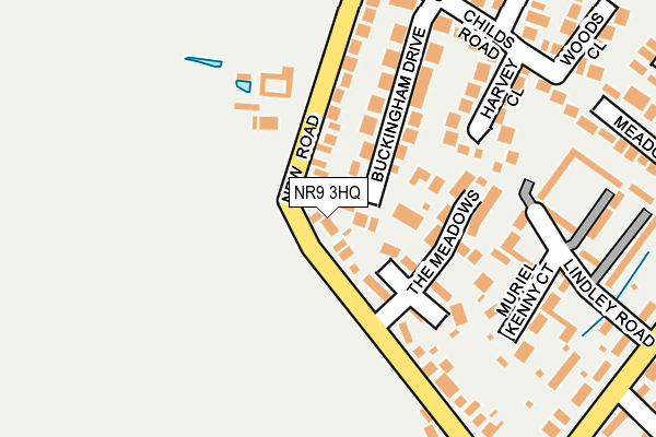 NR9 3HQ map - OS OpenMap – Local (Ordnance Survey)