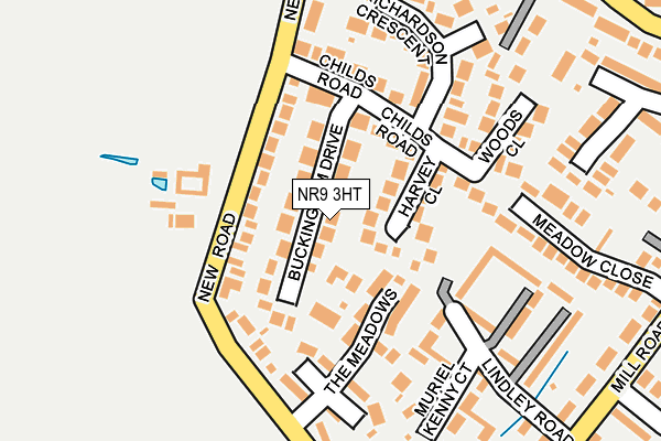 NR9 3HT map - OS OpenMap – Local (Ordnance Survey)