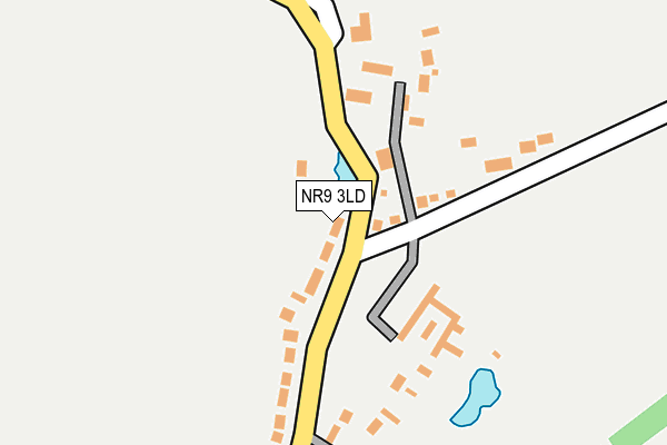 NR9 3LD map - OS OpenMap – Local (Ordnance Survey)