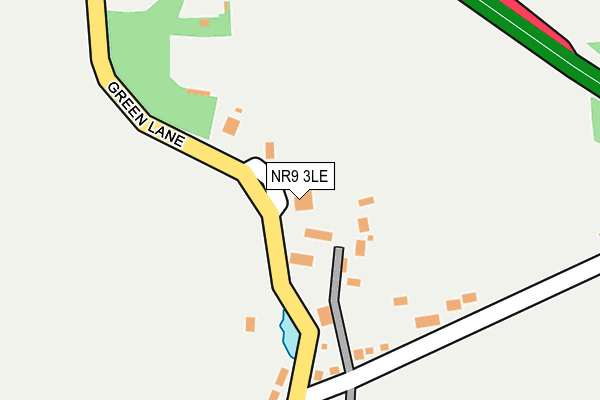 NR9 3LE map - OS OpenMap – Local (Ordnance Survey)
