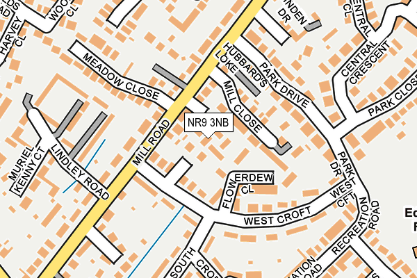 NR9 3NB map - OS OpenMap – Local (Ordnance Survey)