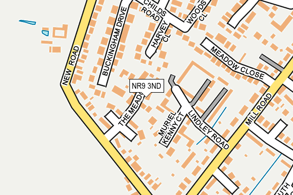 NR9 3ND map - OS OpenMap – Local (Ordnance Survey)