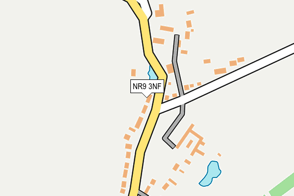 NR9 3NF map - OS OpenMap – Local (Ordnance Survey)