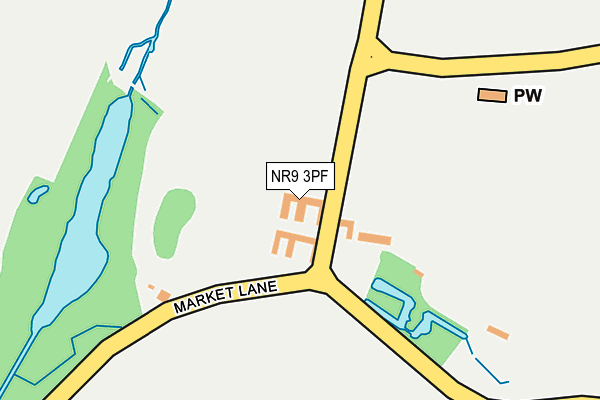 NR9 3PF map - OS OpenMap – Local (Ordnance Survey)