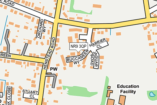 NR9 3QP map - OS OpenMap – Local (Ordnance Survey)