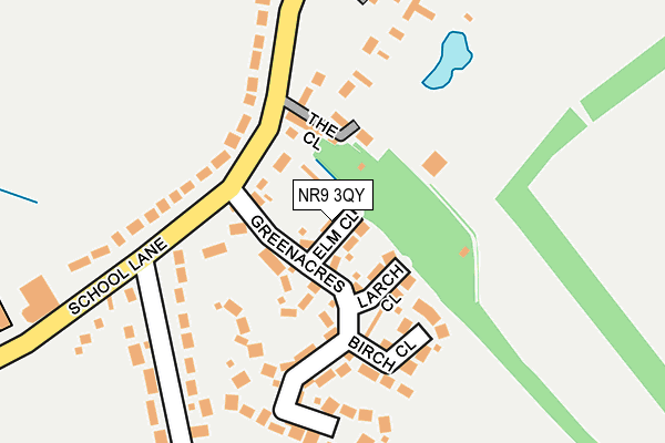 NR9 3QY map - OS OpenMap – Local (Ordnance Survey)