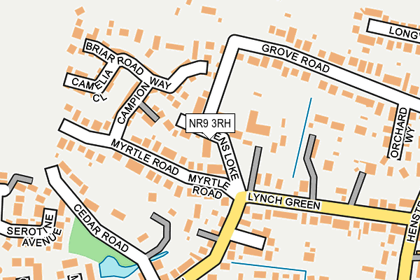 NR9 3RH map - OS OpenMap – Local (Ordnance Survey)