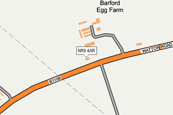 NR9 4AR map - OS OpenMap – Local (Ordnance Survey)