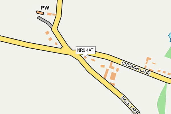 NR9 4AT map - OS OpenMap – Local (Ordnance Survey)