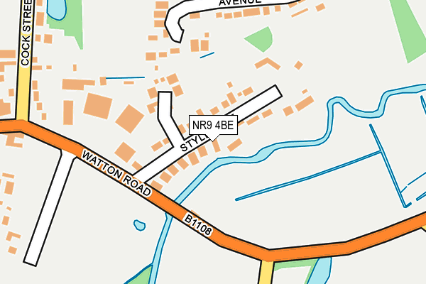 NR9 4BE map - OS OpenMap – Local (Ordnance Survey)