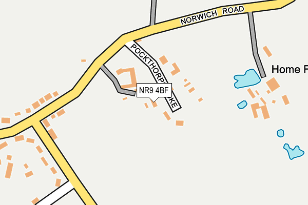 NR9 4BF map - OS OpenMap – Local (Ordnance Survey)