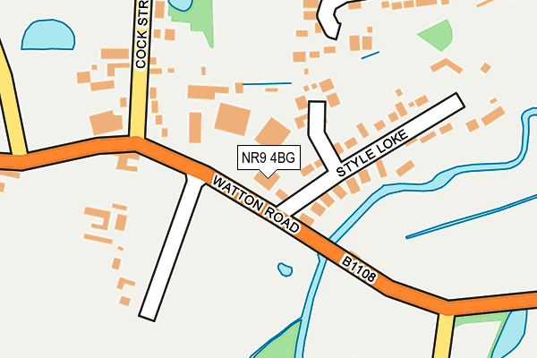 NR9 4BG map - OS OpenMap – Local (Ordnance Survey)