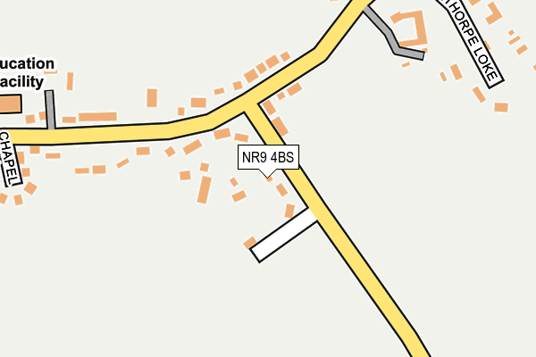 NR9 4BS map - OS OpenMap – Local (Ordnance Survey)