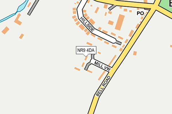 NR9 4DA map - OS OpenMap – Local (Ordnance Survey)