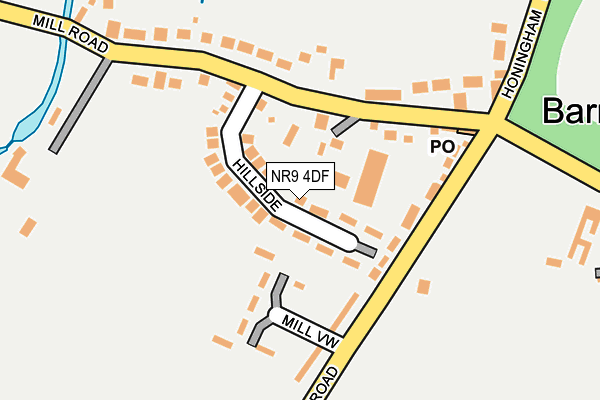 NR9 4DF map - OS OpenMap – Local (Ordnance Survey)