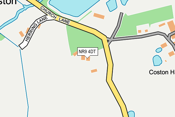 NR9 4DT map - OS OpenMap – Local (Ordnance Survey)