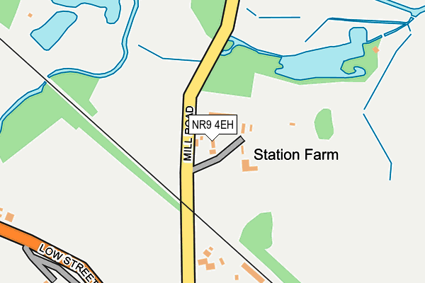 NR9 4EH map - OS OpenMap – Local (Ordnance Survey)