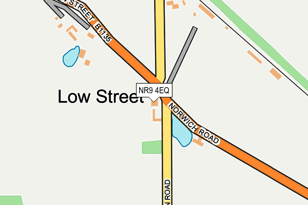 NR9 4EQ map - OS OpenMap – Local (Ordnance Survey)