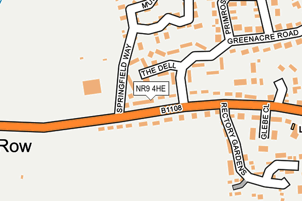 NR9 4HE map - OS OpenMap – Local (Ordnance Survey)