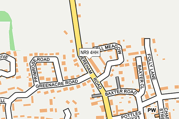 NR9 4HH map - OS OpenMap – Local (Ordnance Survey)