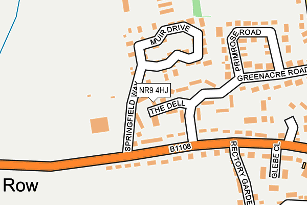 NR9 4HJ map - OS OpenMap – Local (Ordnance Survey)
