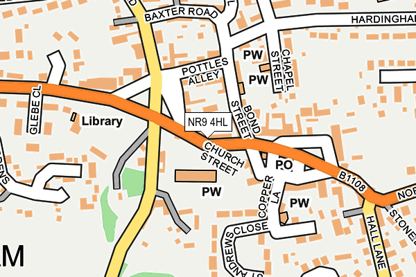 NR9 4HL map - OS OpenMap – Local (Ordnance Survey)