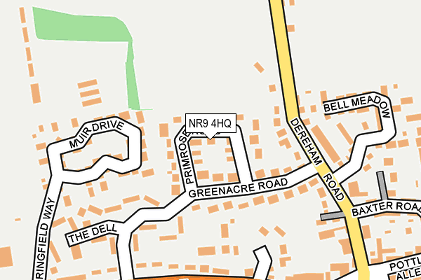 NR9 4HQ map - OS OpenMap – Local (Ordnance Survey)
