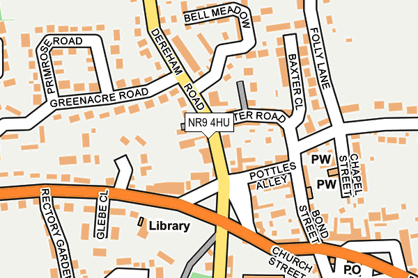 NR9 4HU map - OS OpenMap – Local (Ordnance Survey)