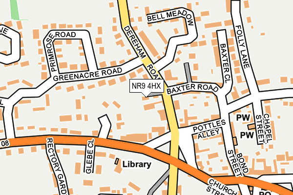 NR9 4HX map - OS OpenMap – Local (Ordnance Survey)