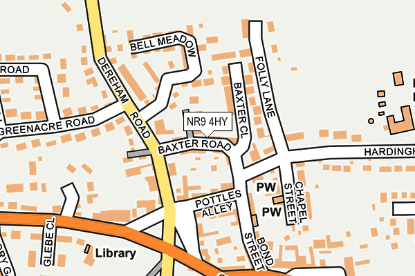 NR9 4HY map - OS OpenMap – Local (Ordnance Survey)