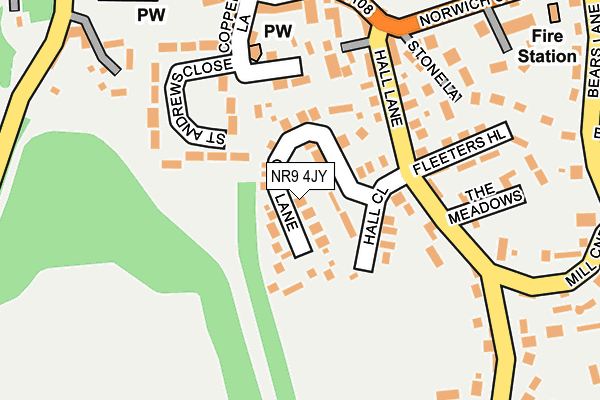 NR9 4JY map - OS OpenMap – Local (Ordnance Survey)