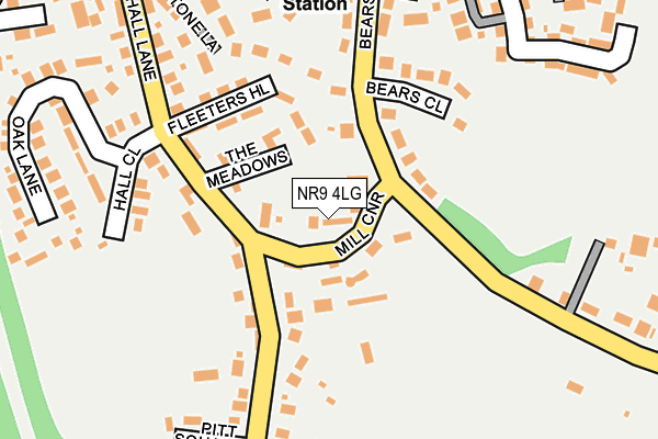 NR9 4LG map - OS OpenMap – Local (Ordnance Survey)