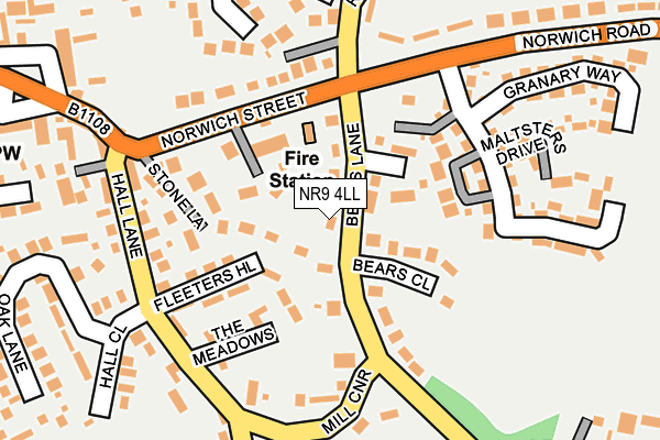 NR9 4LL map - OS OpenMap – Local (Ordnance Survey)