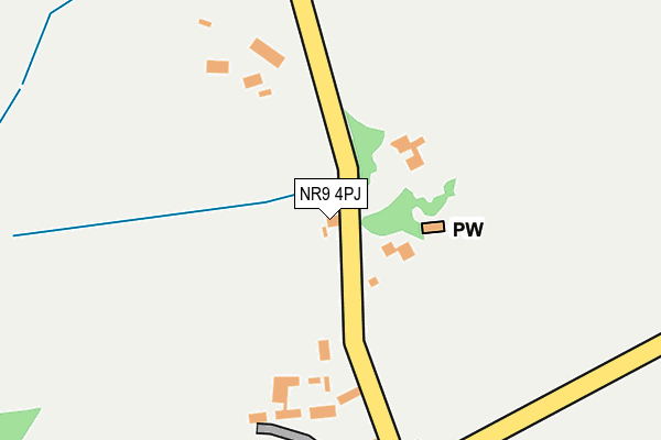 NR9 4PJ map - OS OpenMap – Local (Ordnance Survey)