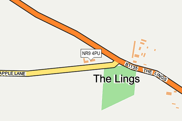 NR9 4PU map - OS OpenMap – Local (Ordnance Survey)