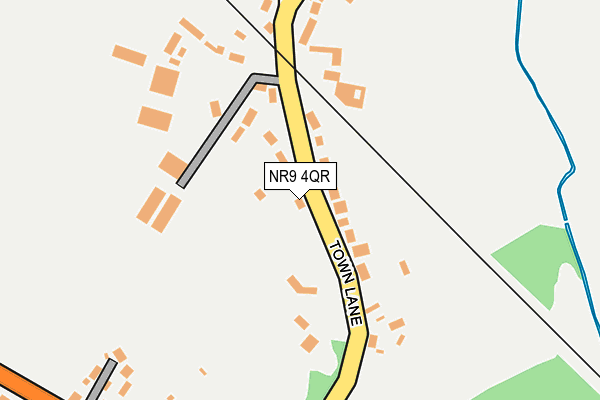 NR9 4QR map - OS OpenMap – Local (Ordnance Survey)