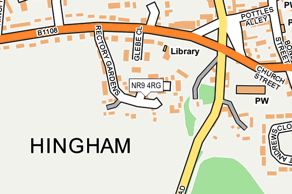 NR9 4RG map - OS OpenMap – Local (Ordnance Survey)