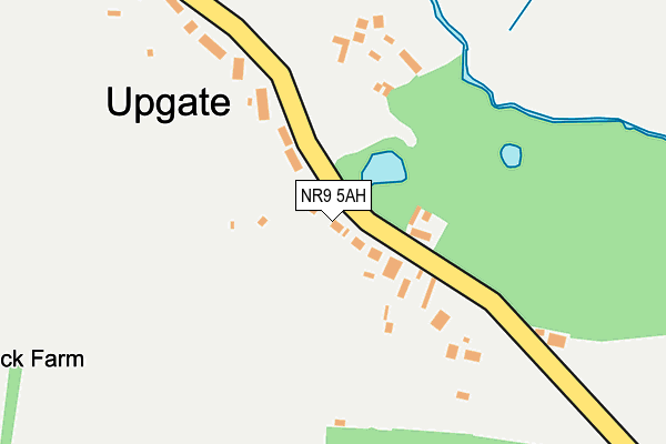 NR9 5AH map - OS OpenMap – Local (Ordnance Survey)
