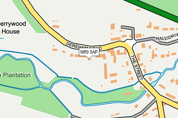 NR9 5AP map - OS OpenMap – Local (Ordnance Survey)